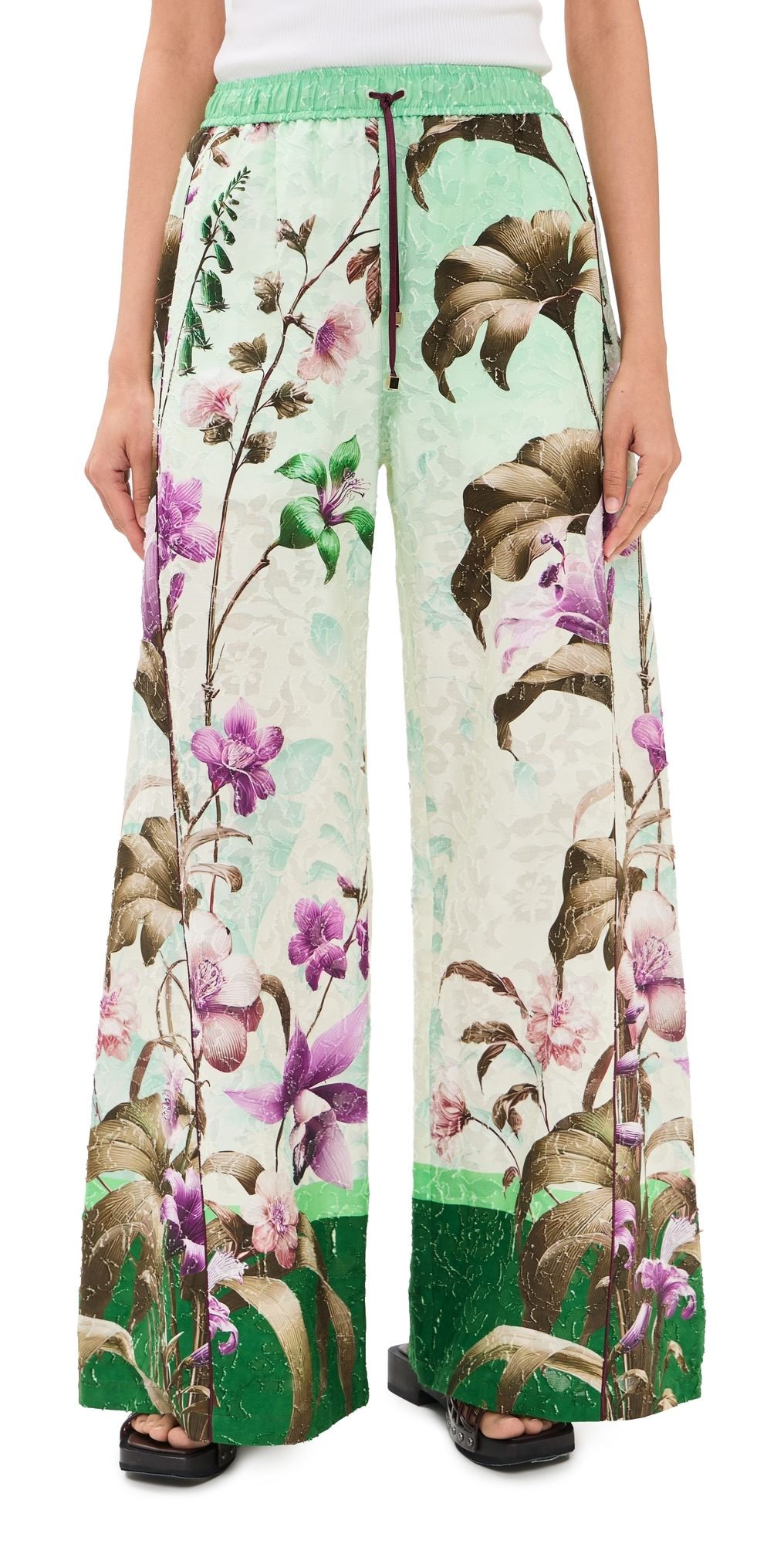 F. R.S For Restless Sleepers Apate Pants Wild Floral Verde L