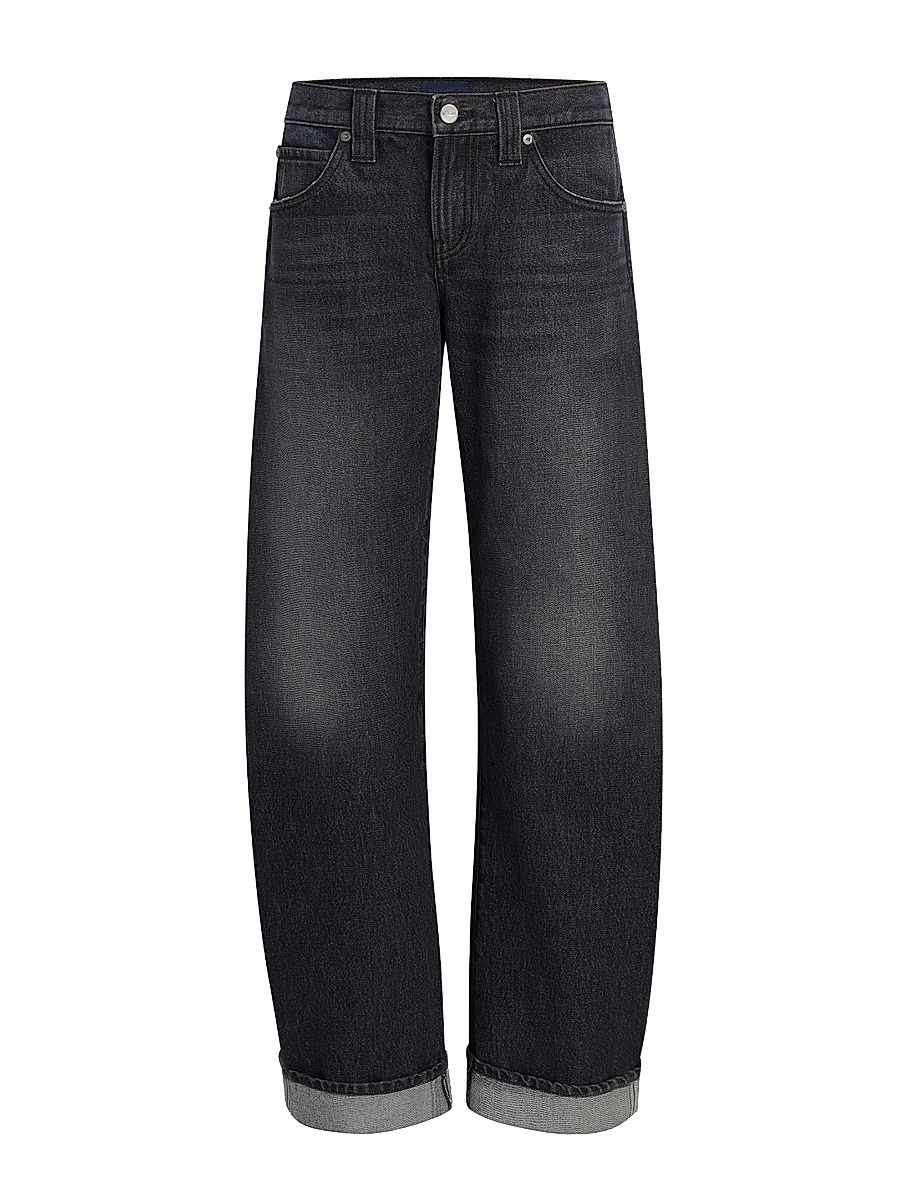 Women's Karo Cotton Denim Folded-Cuff Jeans - Mcclure - Size 32