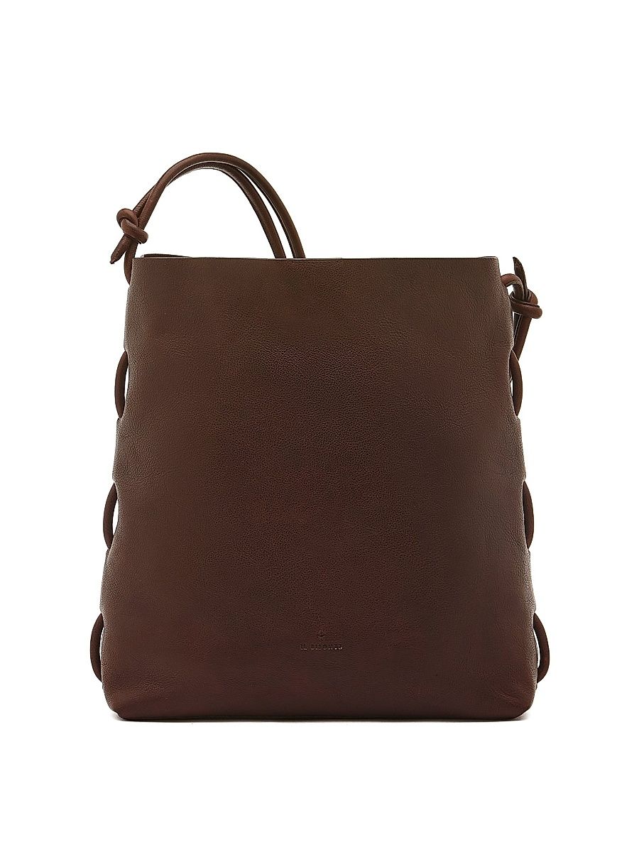 Women's Snodo Leather Crossbody Tote Bag - Caffe