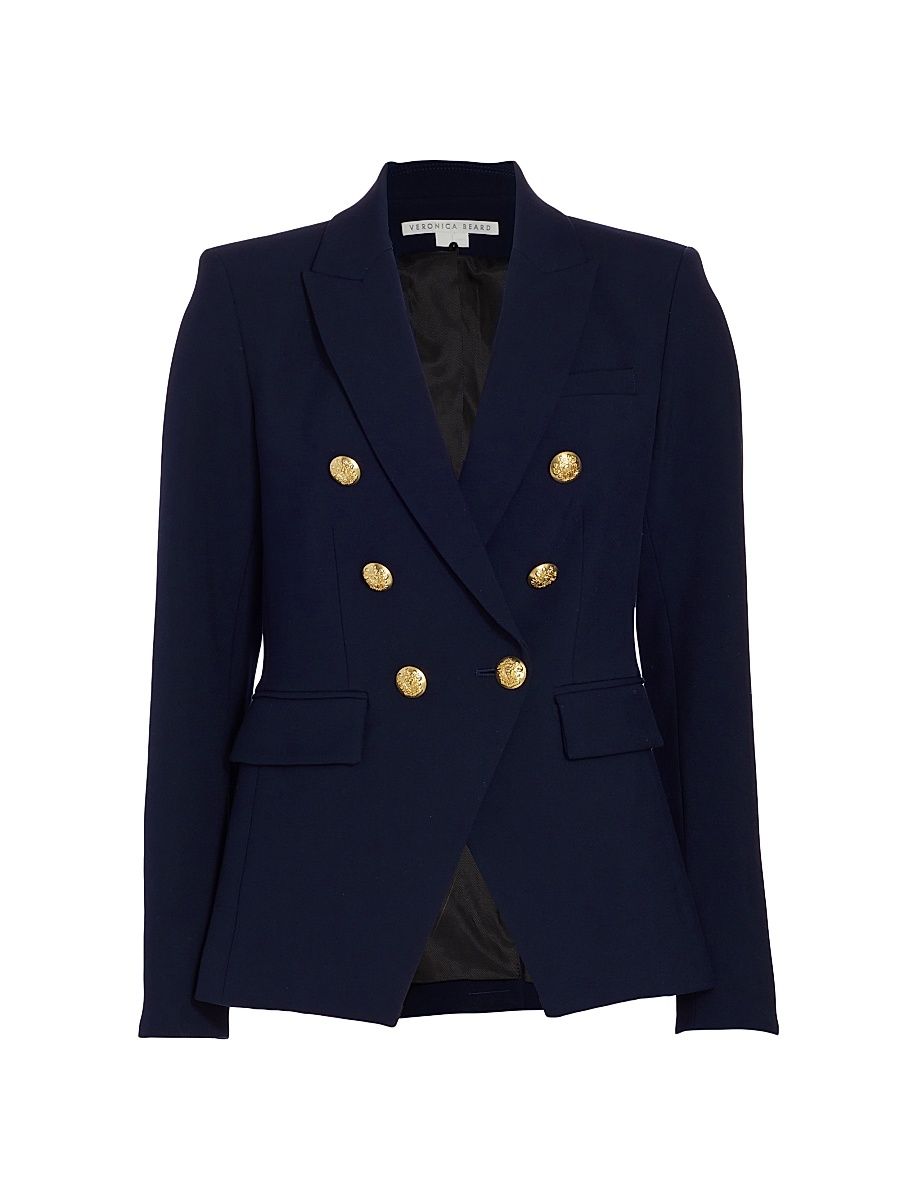 Veronica Beard Women's Miller Dickey Jacket - Navy - Size 16