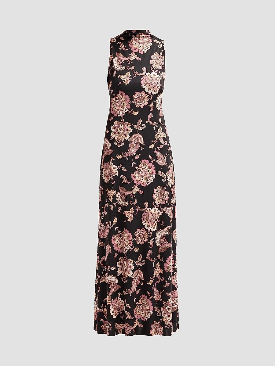 Women's Lila Printed Maxi Dress - Autumn Chintz Jersey - Size XL