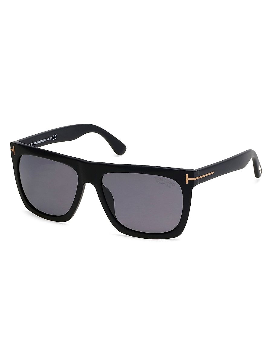Men's Morgan 57MM Square Sunglasses - Black