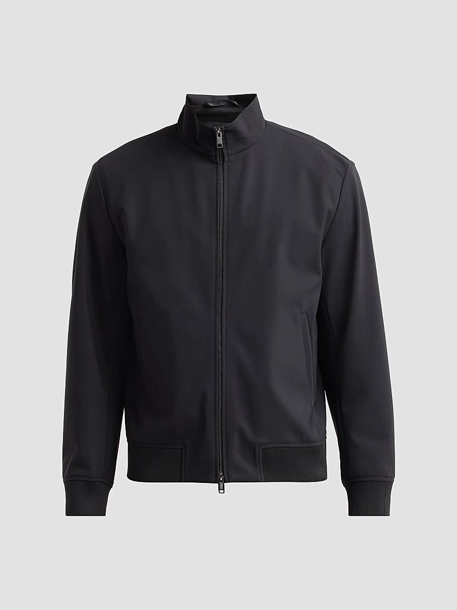 Theory Men's Precision Ponte Bomber Jacket - Black - Size XXL