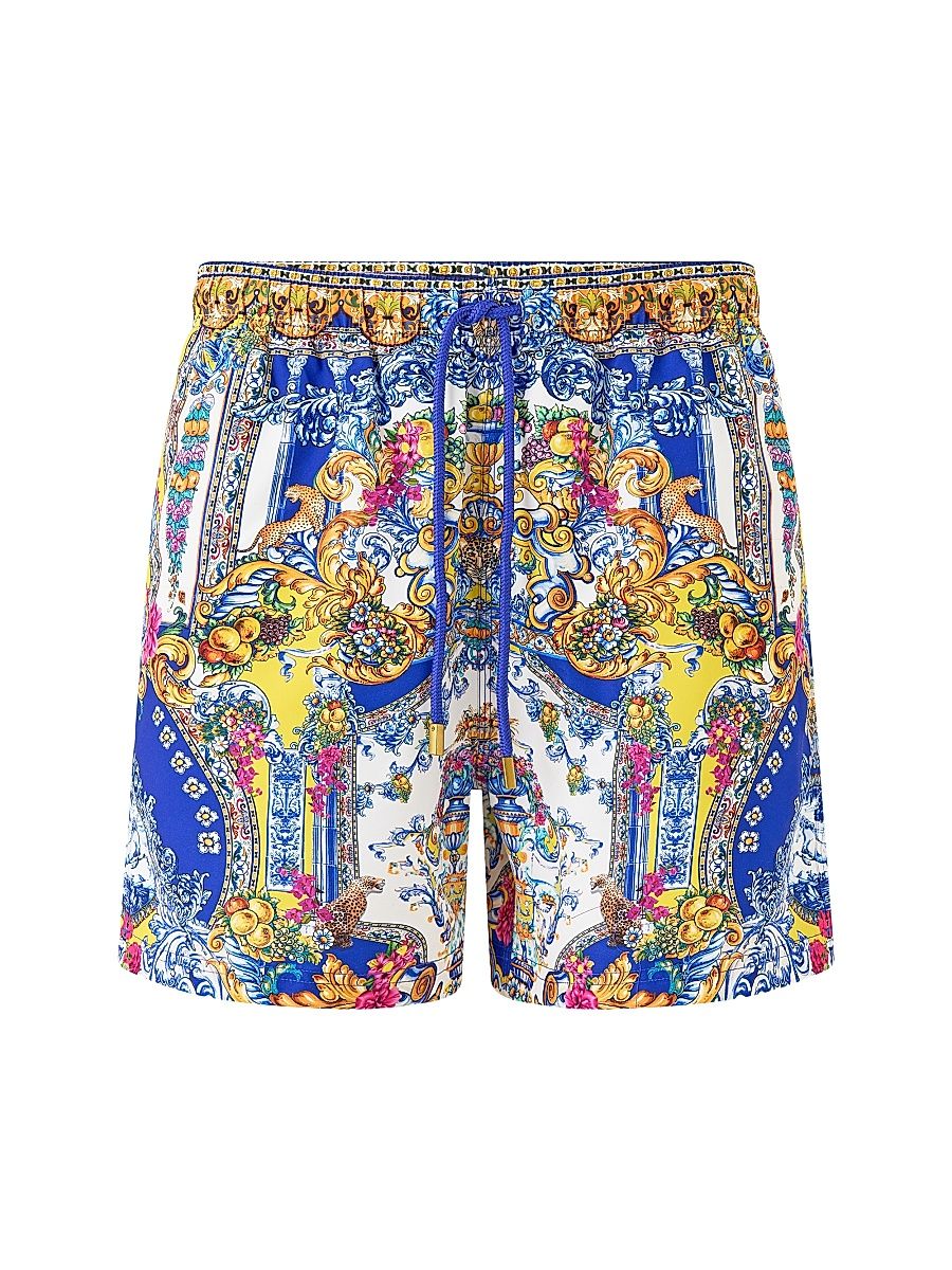 Men's Printed Mid-Length Board Shorts - Espana Nirvana - Size XL