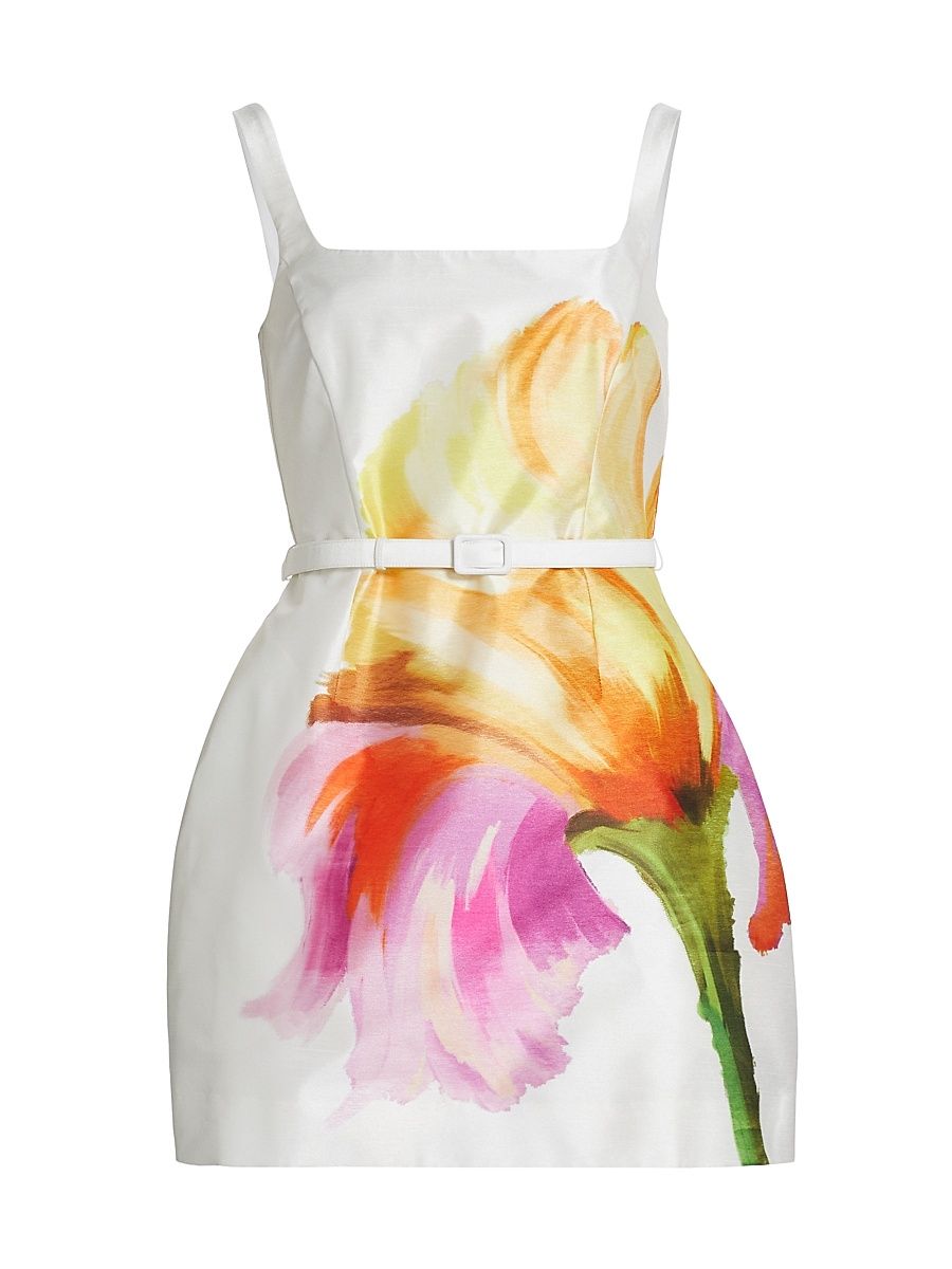 Women's Elissa Floral Minidress - Isla Ivory Floral - Size 6