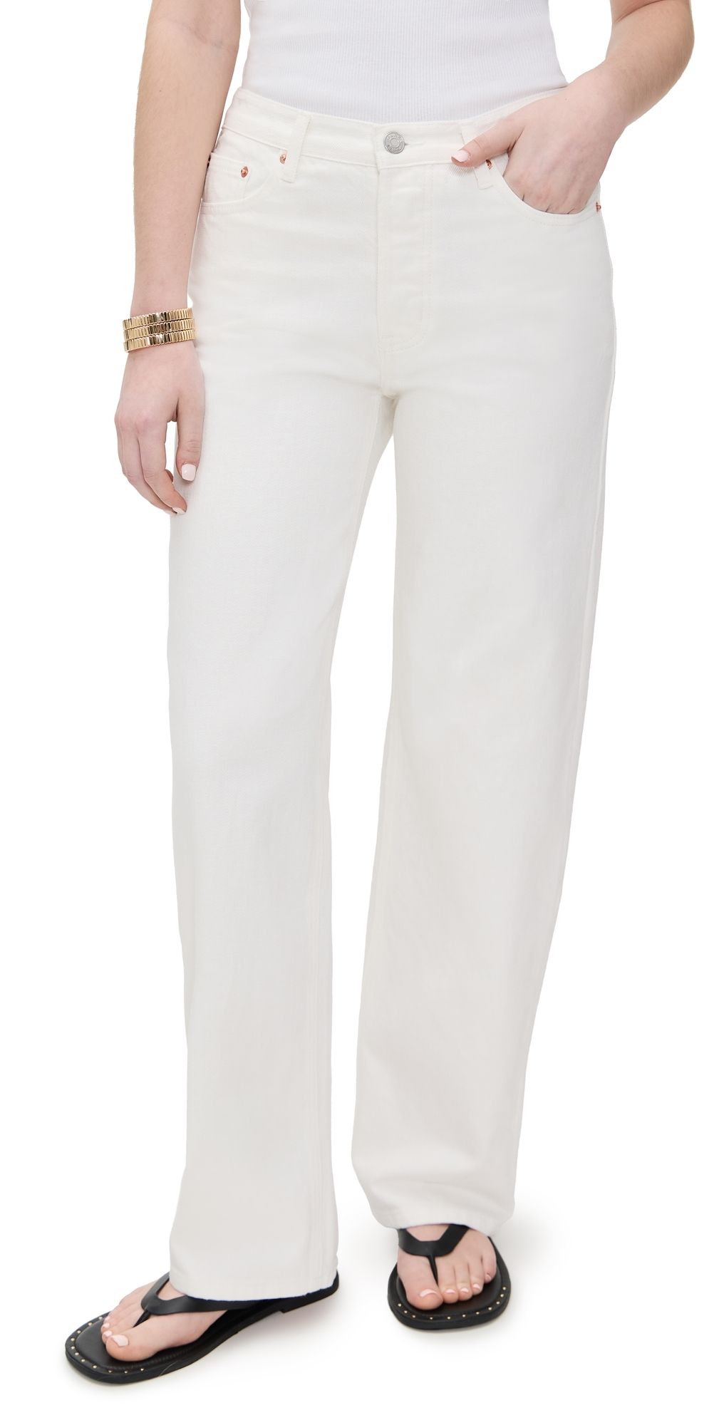 PARKE Classic Straight Jeans White 29