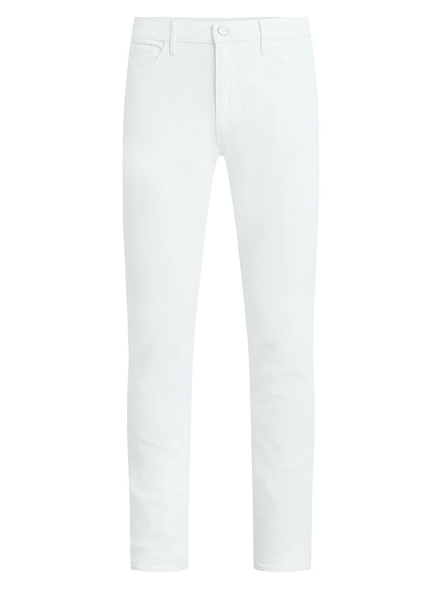 Men's The Asher Slim-Straight Jeans - Clean White - Size 40