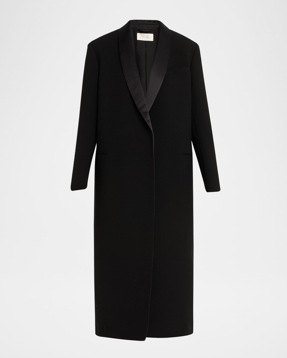Erdene Single-Breasted Wool Long Coat