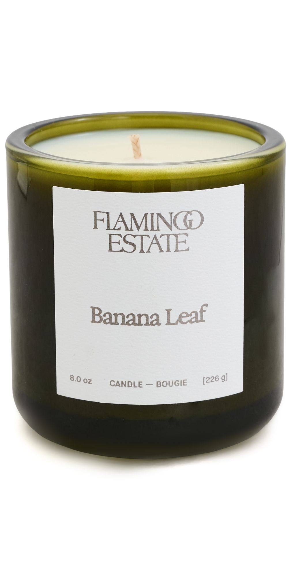 Flamingo Estate Banana Leaf Candle Green One Size