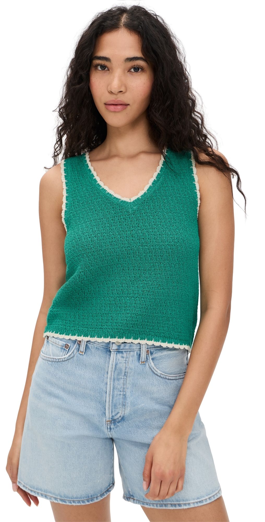Z Supply Yessenia Whipstitch Tank La Palma S