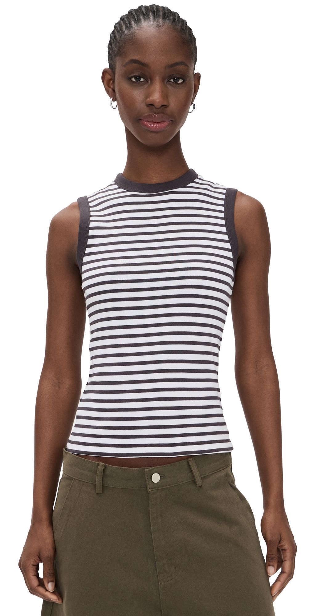 Madewell The '90s Shell Tank Top New York Stripe XL