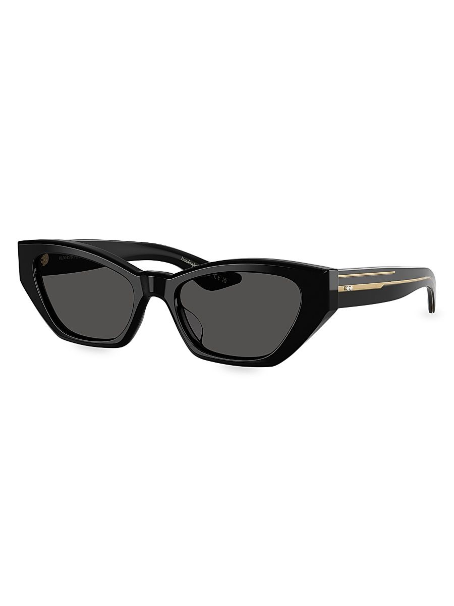 Women's Oliver Peoples x Khaite 53MM Cat-Eye Sunglasses - Black