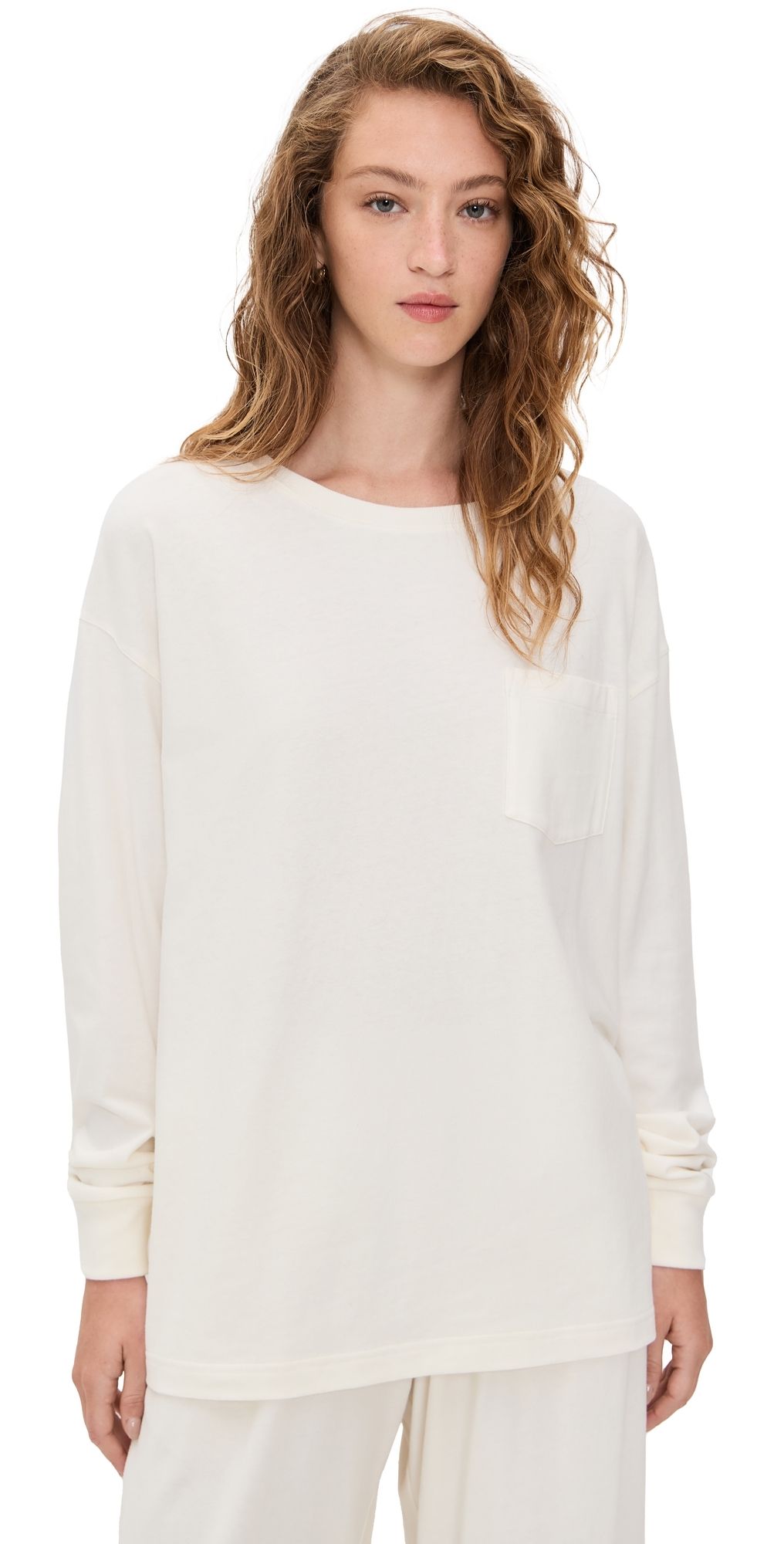 The Upside Soho Cara Long Sleeve Top Creme M