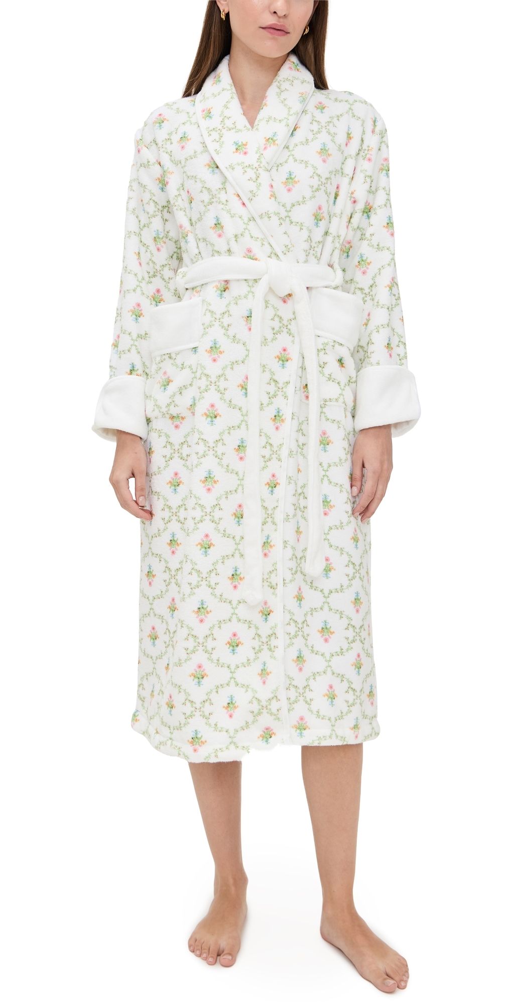 Hill House Home The Hotel Robe Pastel Trellis 2X/3X
