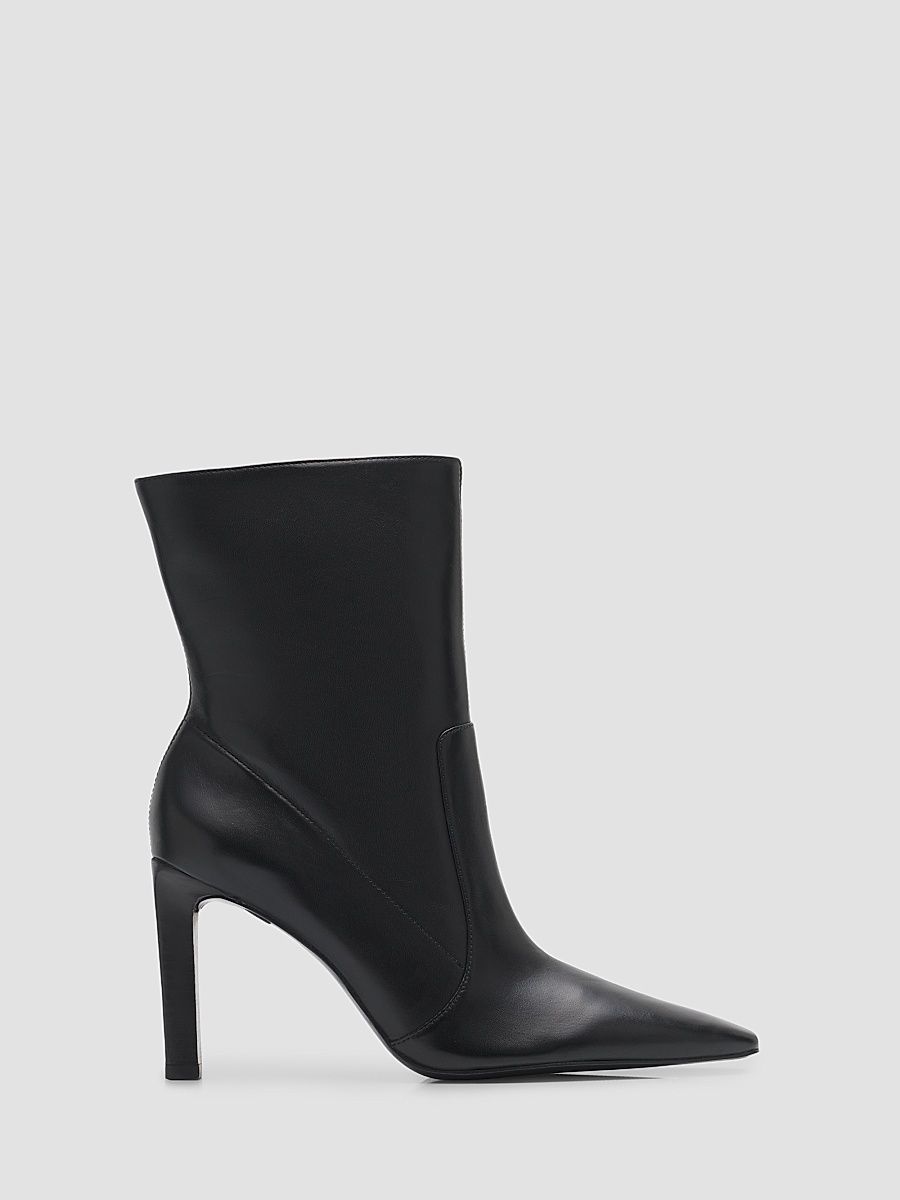 Women's Ulla 90MM Leather Booties - Black - Size 11