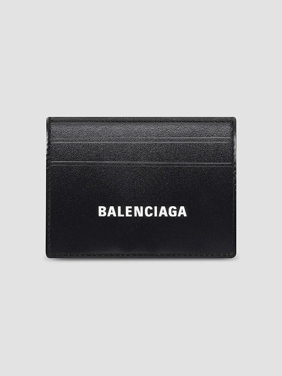 Balenciaga Men's Cash Card Holder - Black White