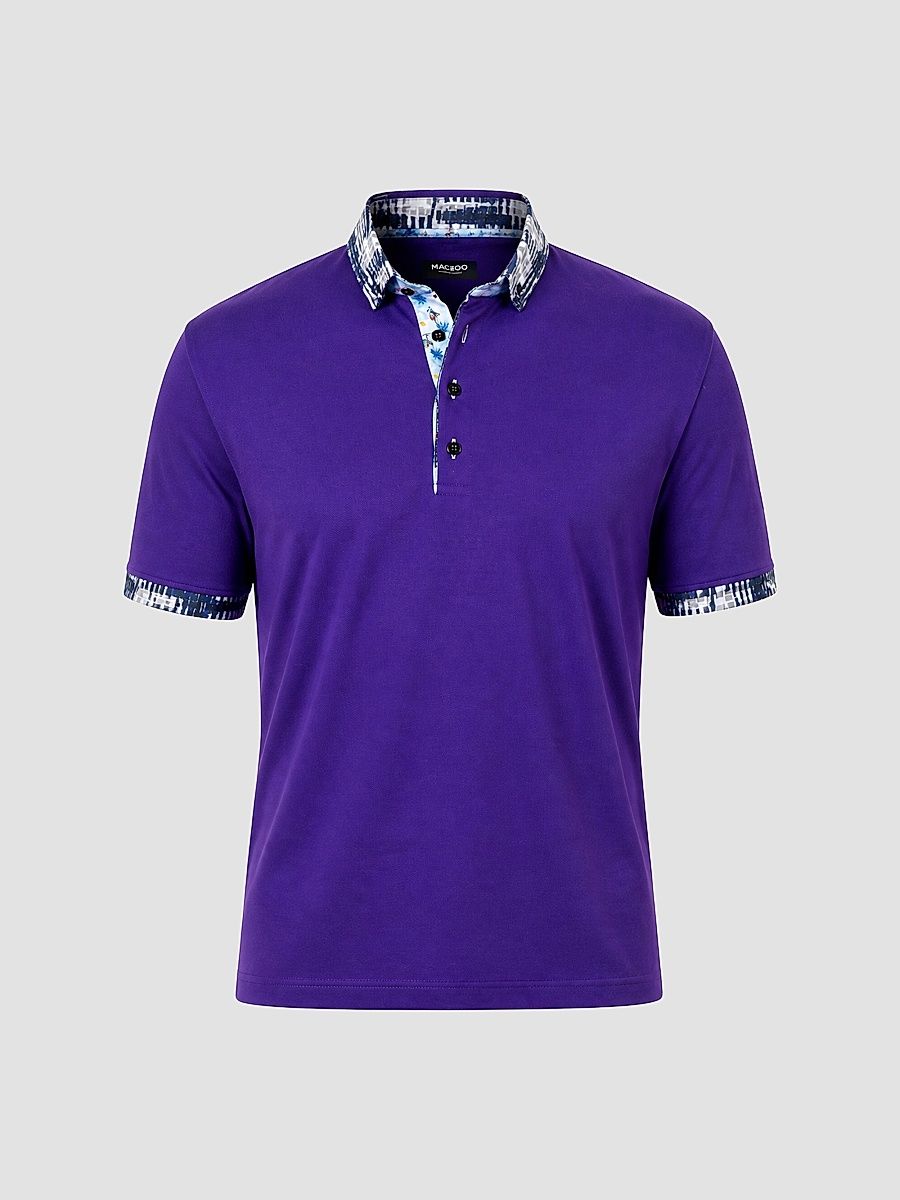 Men's Newton Marthyr Polo Shirt - Purple - Size Small
