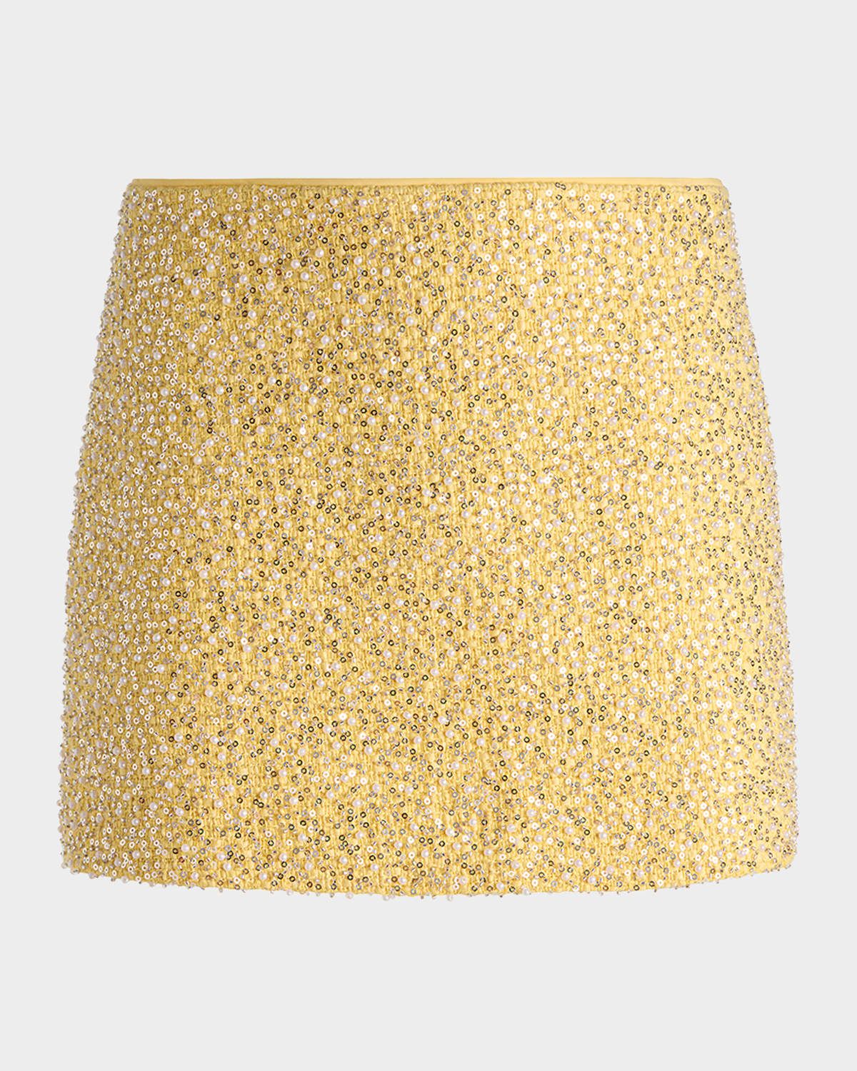 Ecenia Sequined Mini Skirt