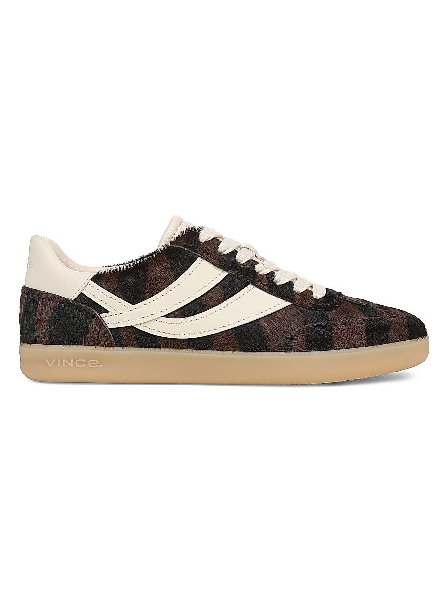 Women's Oasis Calf Hair Lace-Up Sneakers - Molton Brown - Size 11