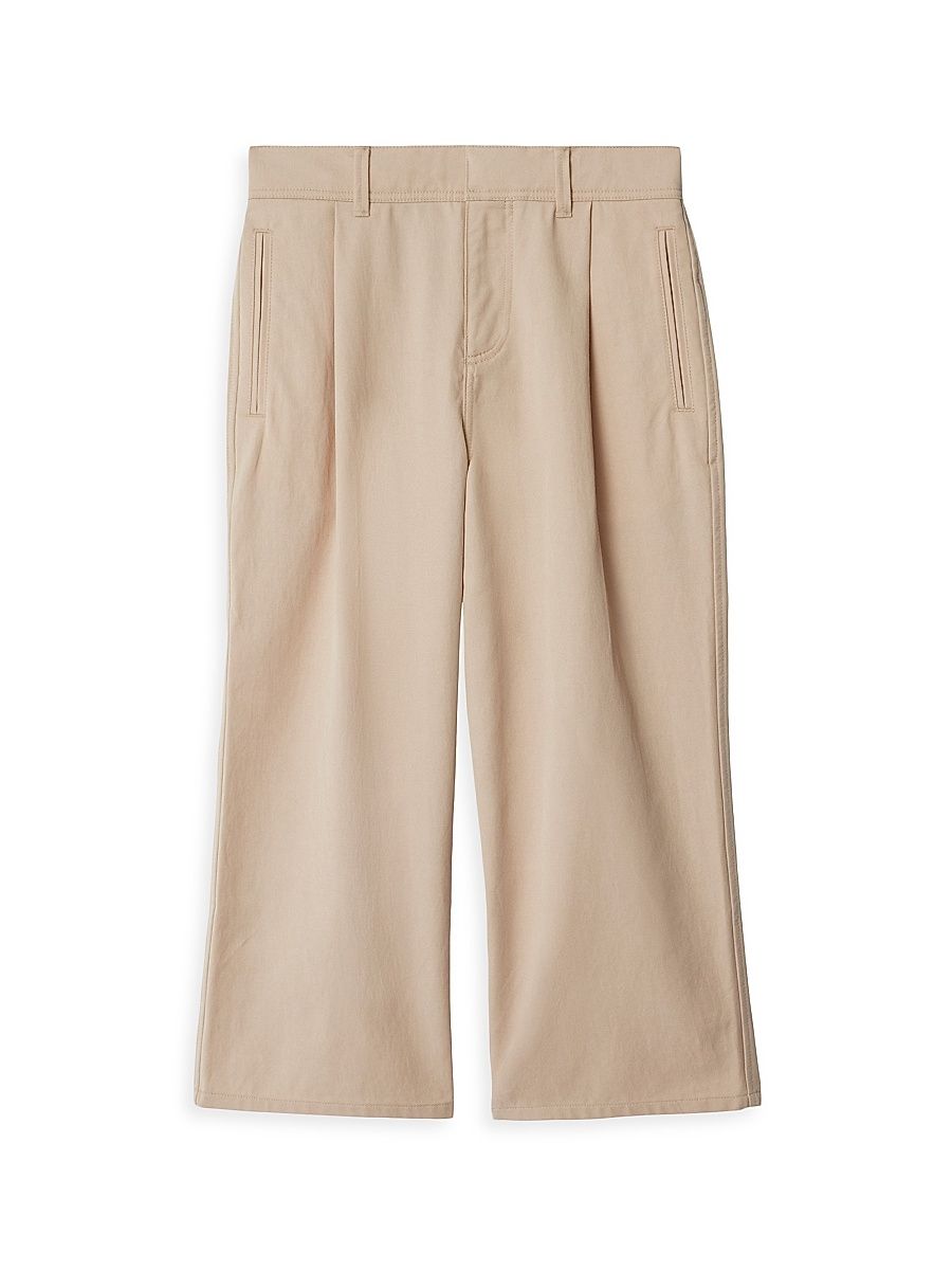 Little Boy's & Boy's Twill Pants - Pale Stone - Size 8