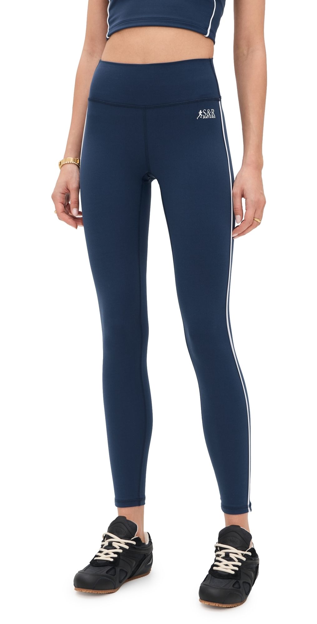 Sporty & Rich SR Runner Leggings Light Navy XL