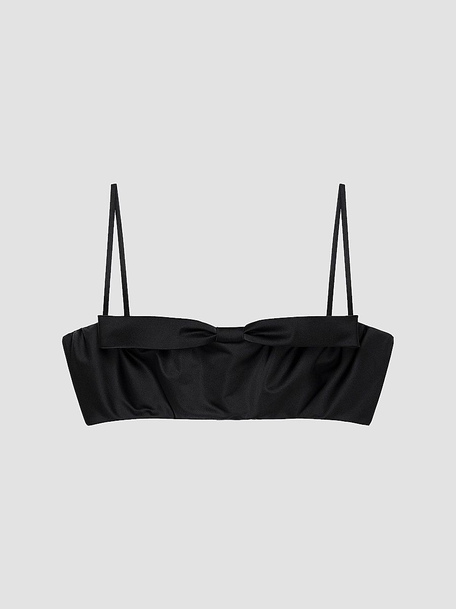 Givenchy Women's Bra Top with Bow - Black - Size 6