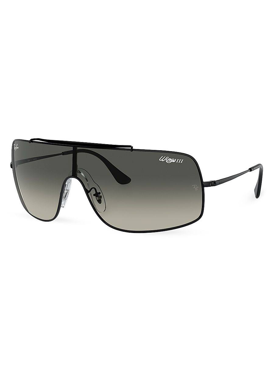 Women's 0RB3897 0MM Wings III Sunglasses - Black Grey Gradient