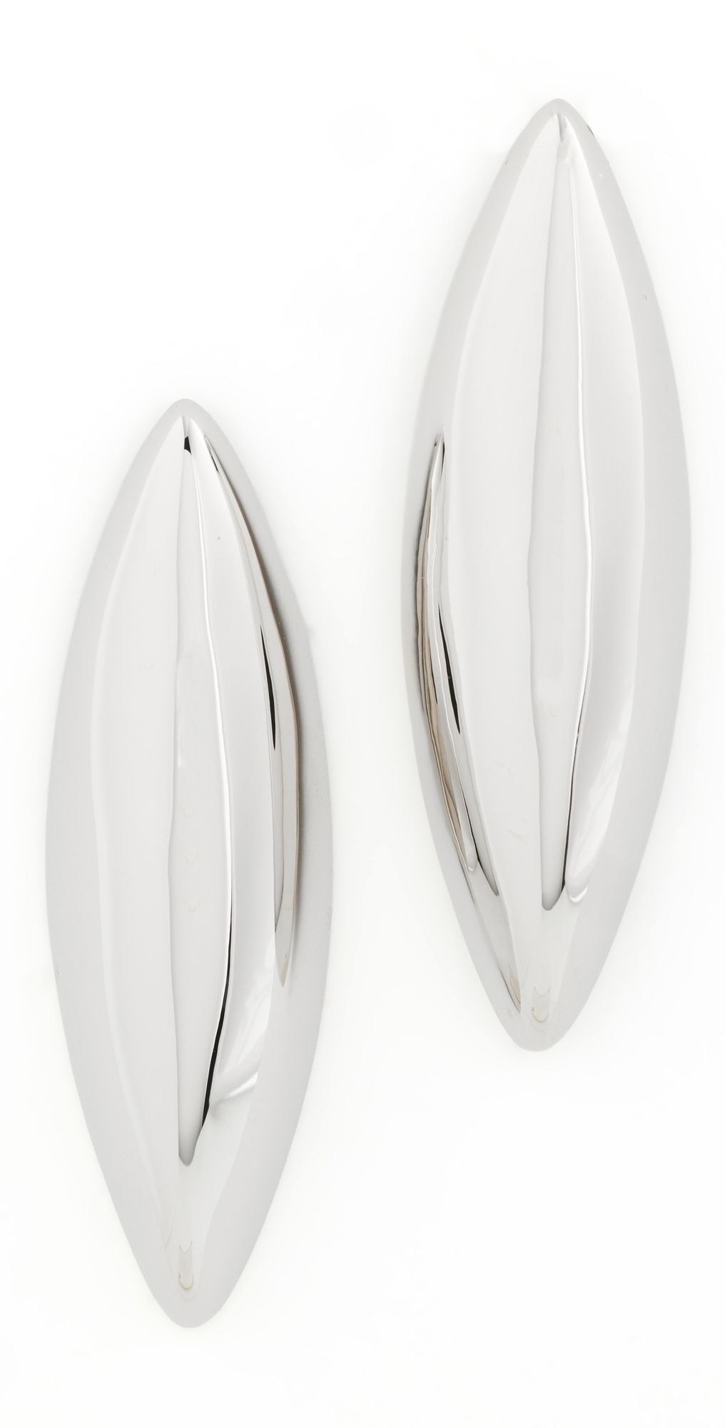 Jennifer Fisher Small Puffy Dagger Earrings Rhodium One Size