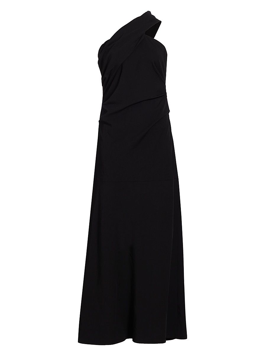 Women's Twisted Knot A-Line Gown - Black - Size XS