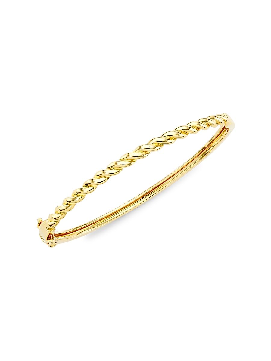 Women's 14K Yellow Gold Rope Bangle - Yellow Gold