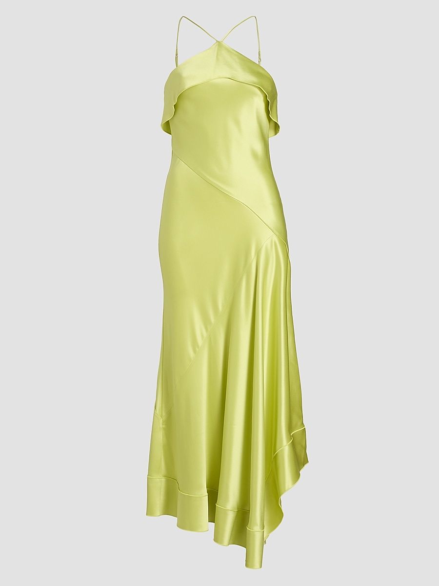 Women's Forever Young Marara Satin Maxi Dress - Honeydew - Size 12