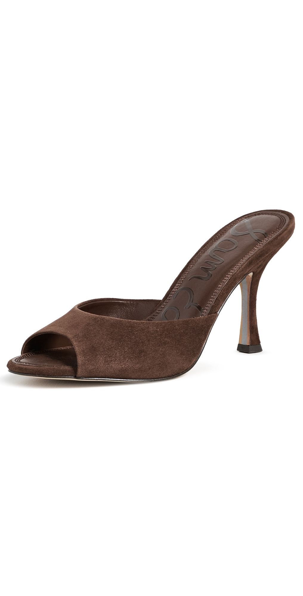 Sam Edelman Jeanie Sandals Java Brown Suede 6.5