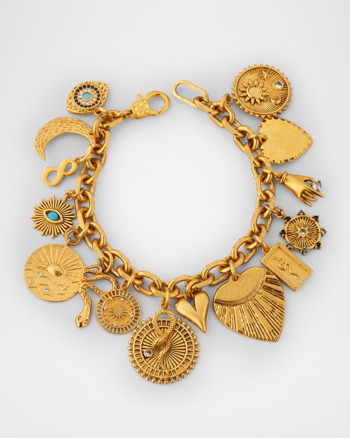 Auriel Crystal Charm Bracelet