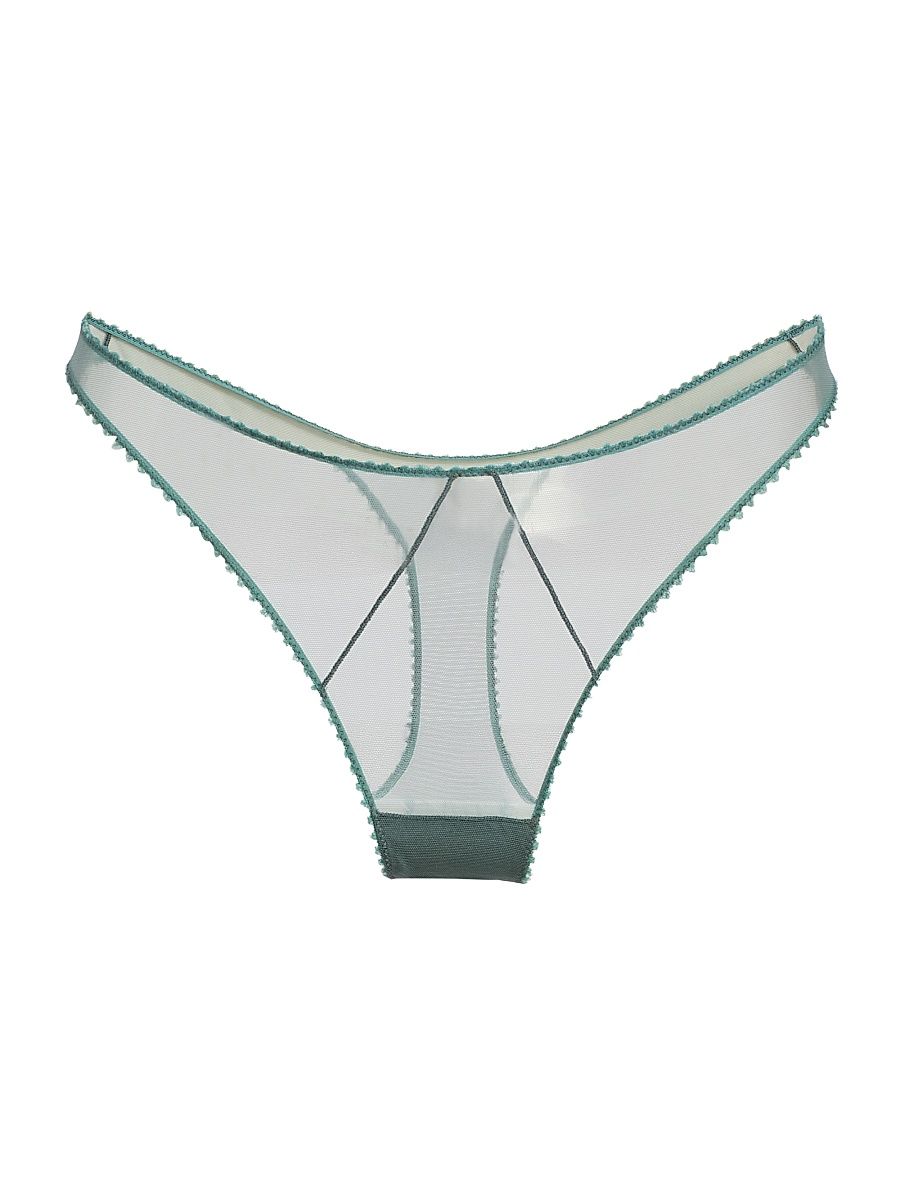 Women's Perle Sheer Thong - Tempete - Size Large