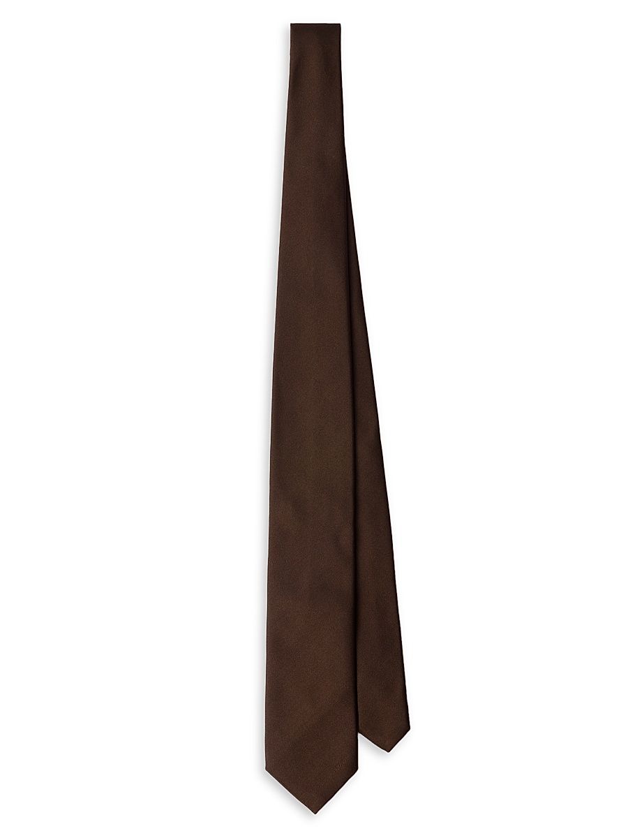 Men's Satin Tie - Brown