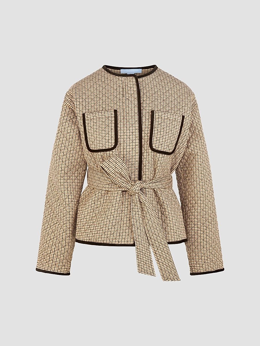 Hill House Home Women's The Barrow Jacket - Hertford Houndstooth - Size XXL