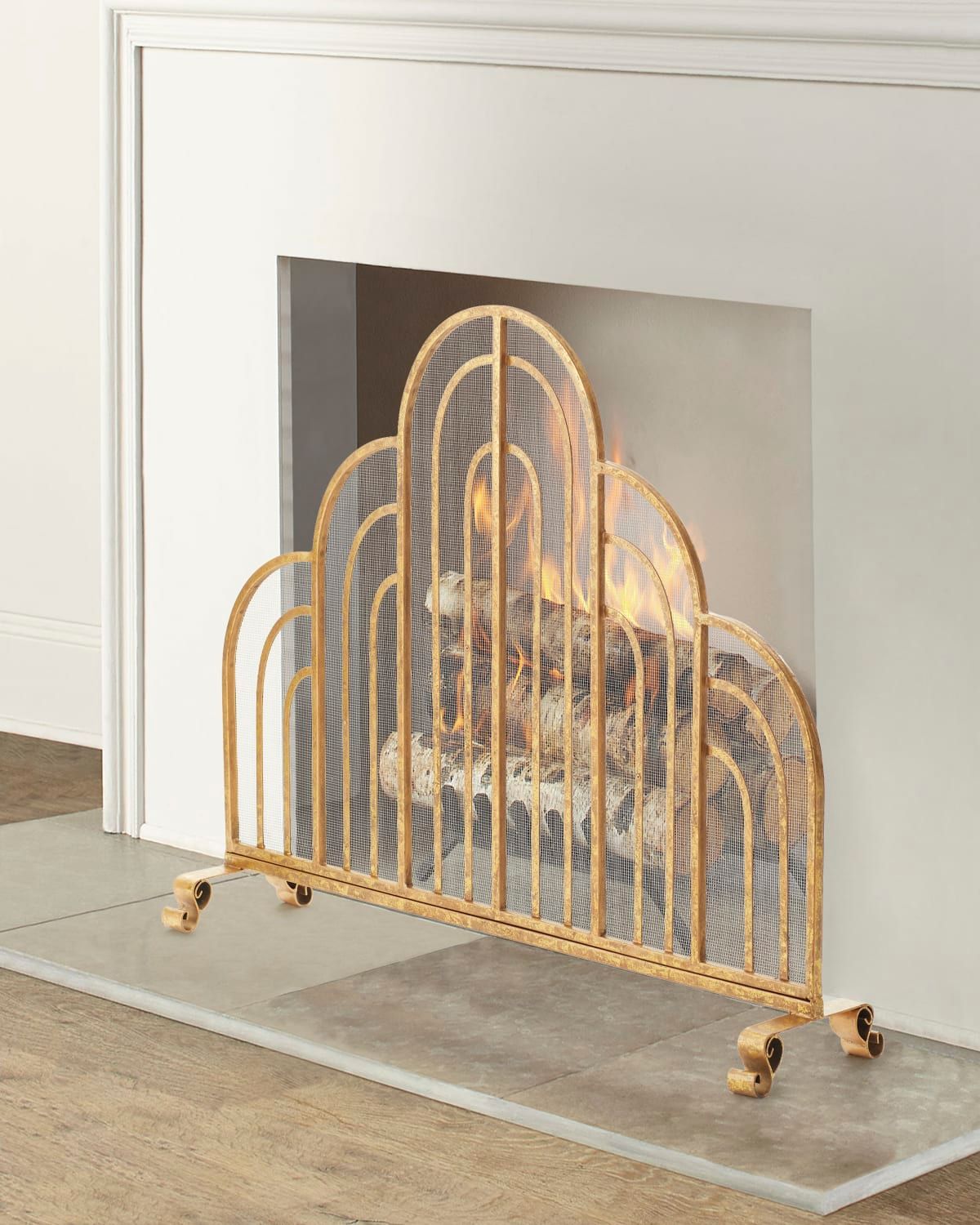 Multi Arched Fire Screen