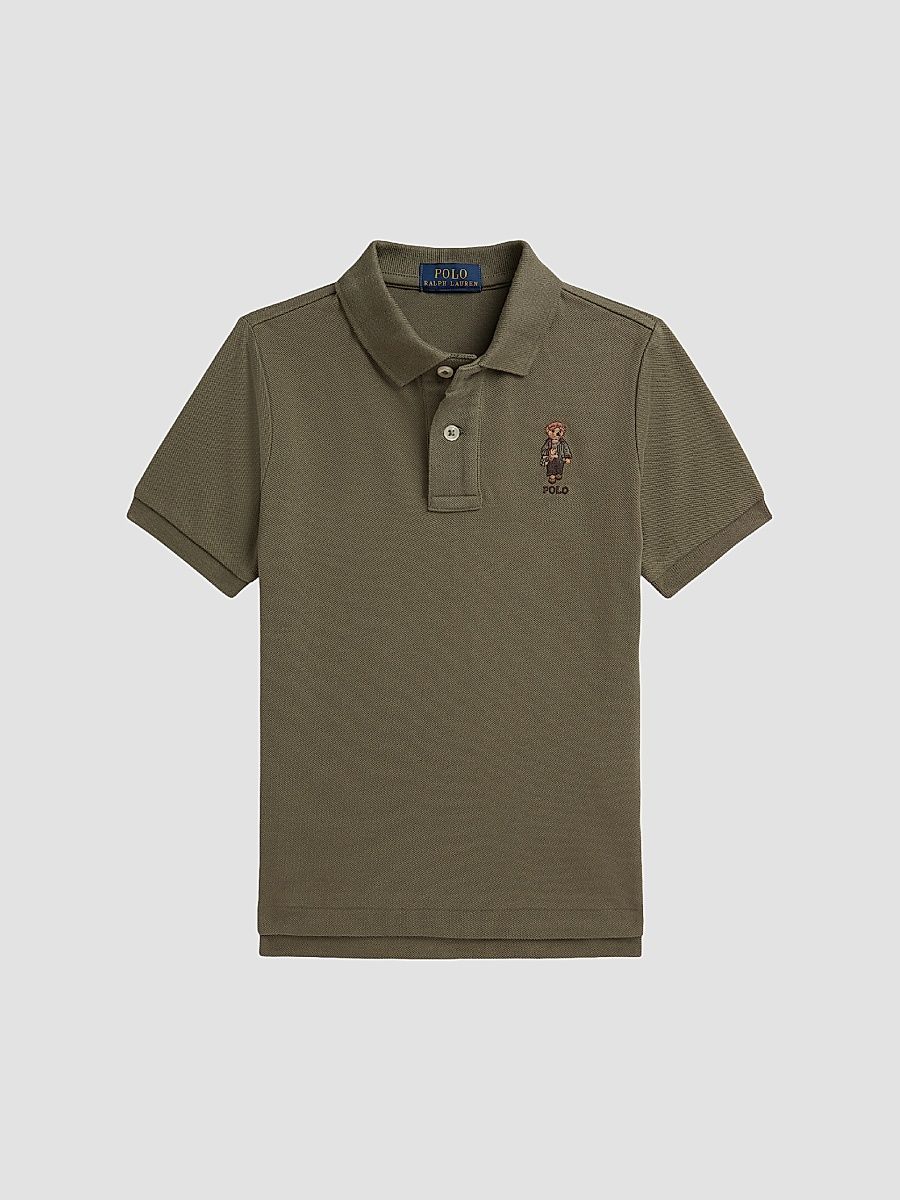 Little Boy's & Boy's Polo Bear Polo Shirt - Cruise Olive - Size 3