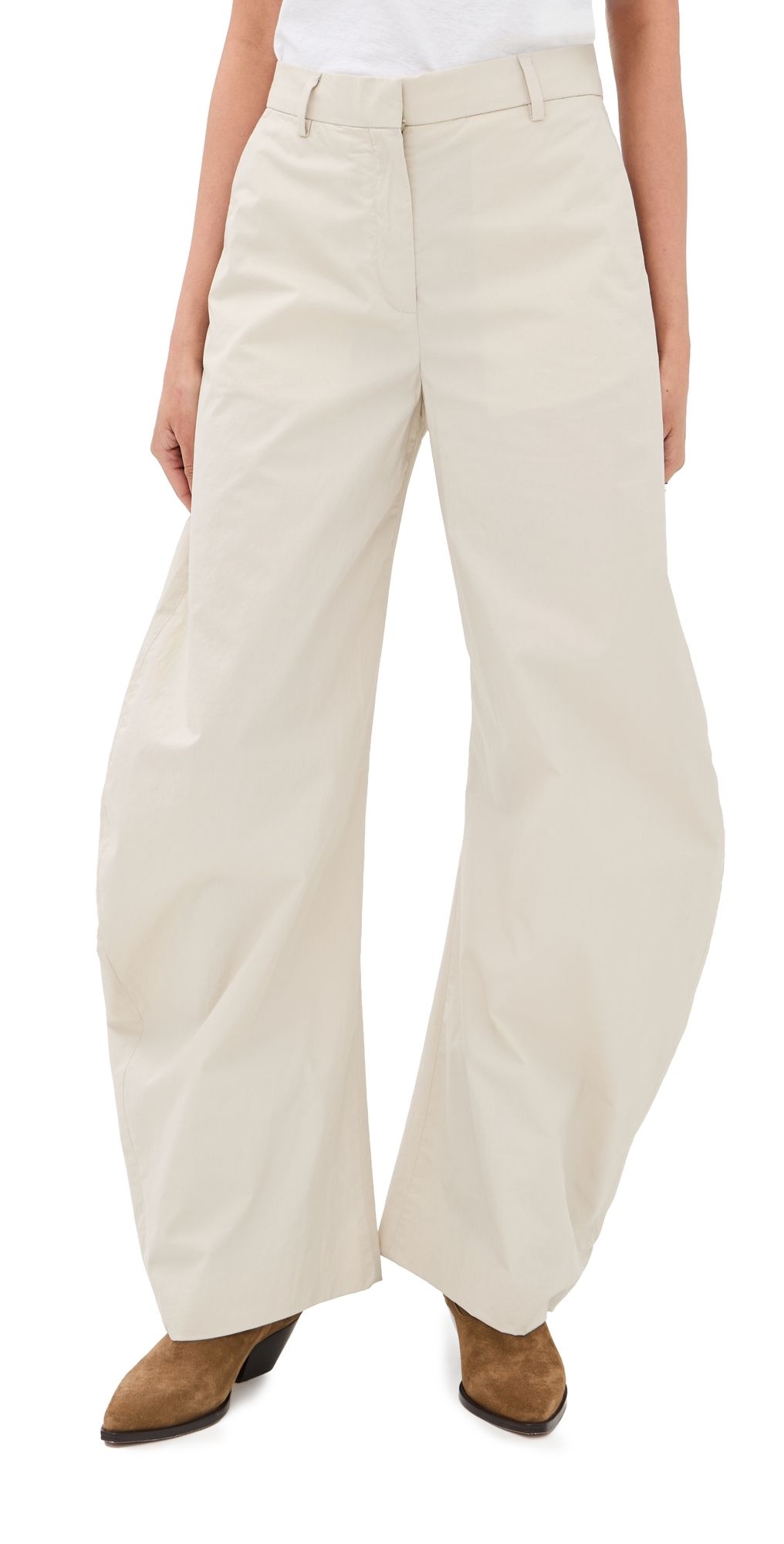 Acne Studios Barrel Leg Trousers Light Beige 36