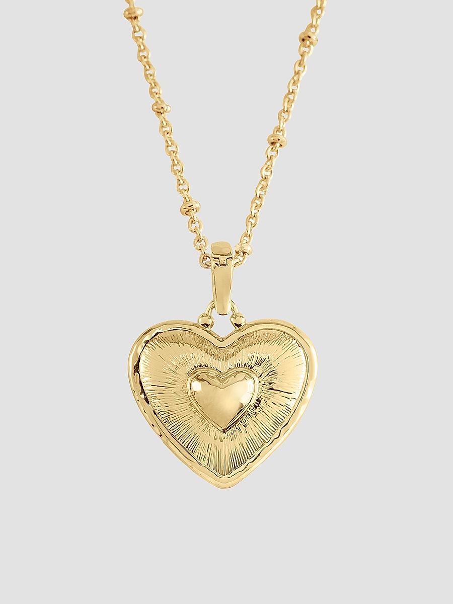 Women's Heart 18K-Gold-Plated Charm - Gold