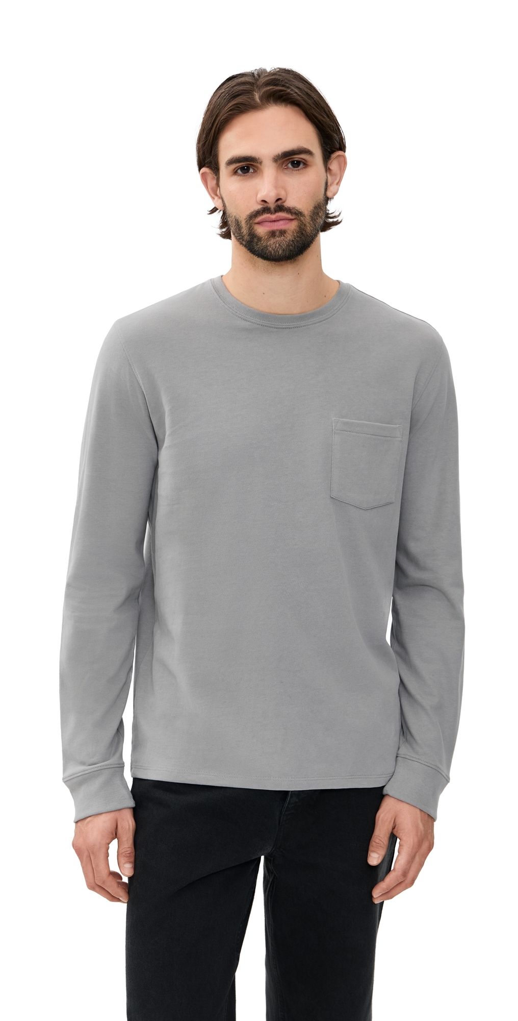 Vince Sueded Jersey Pocket Crew Tee H Mouse S