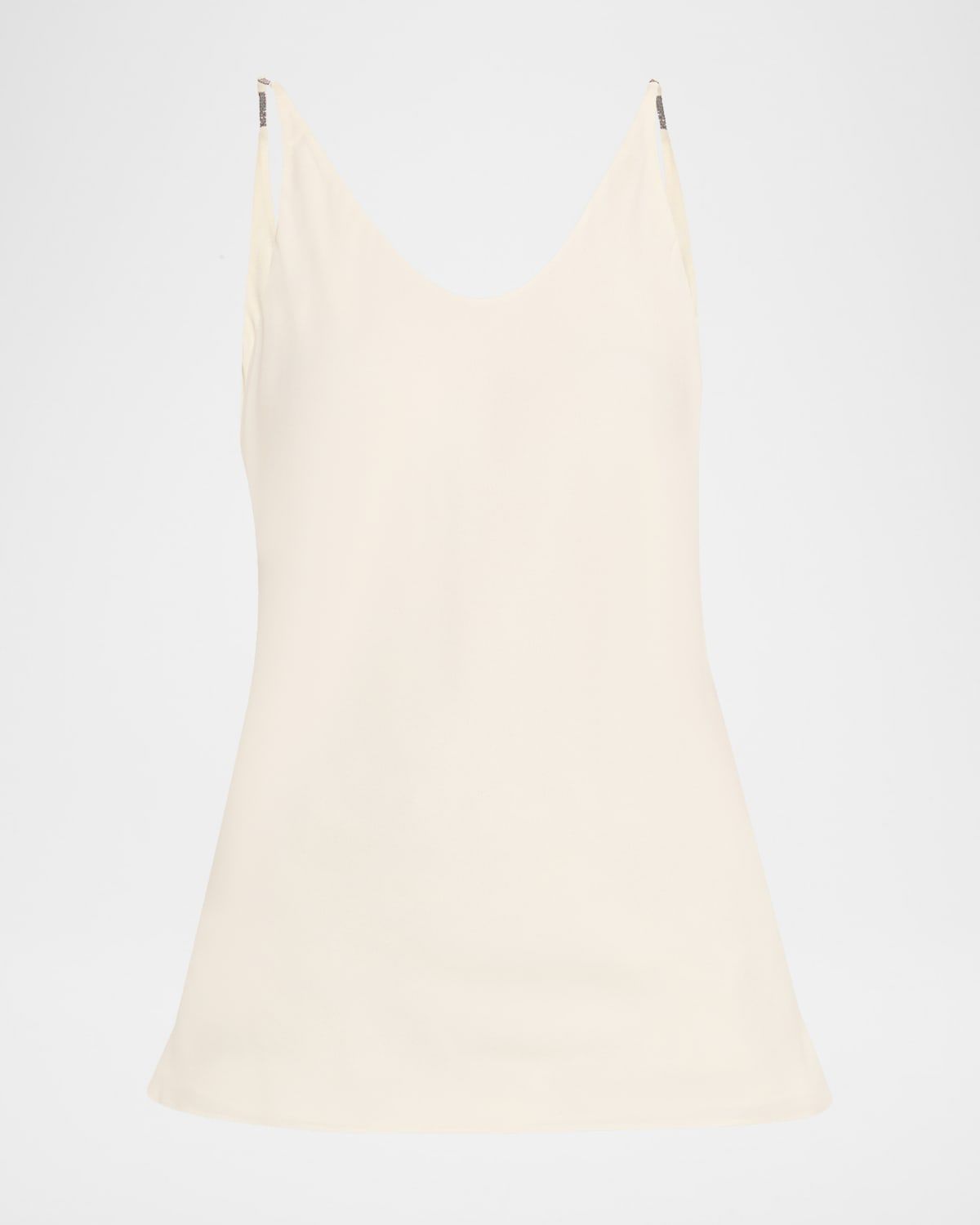 Silk Cowl-Backless Camisole Top