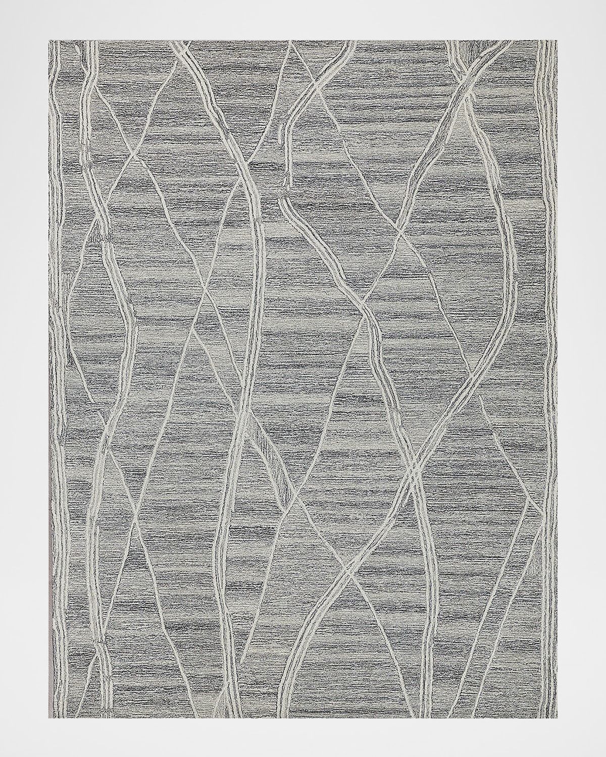 Tangiers Hand-Tufted Gray/Ivory Rug