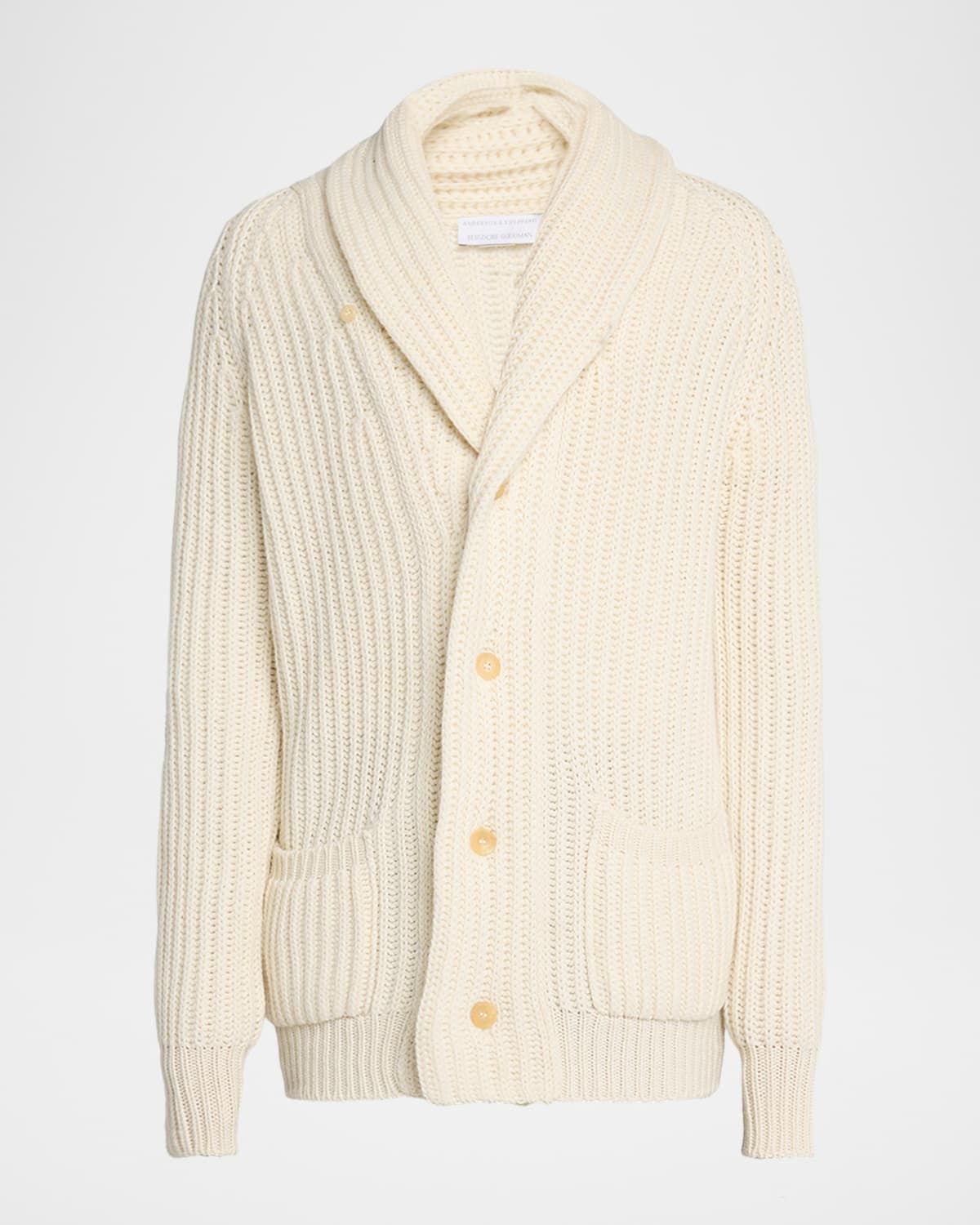 Men & apos;s Rib-Knit Cashmere Cardigan