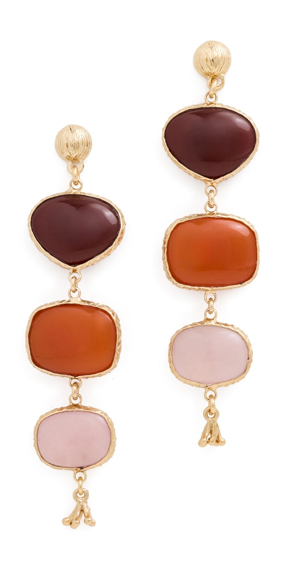 GAS Bijoux Silene Drop Earrings Orange One Size