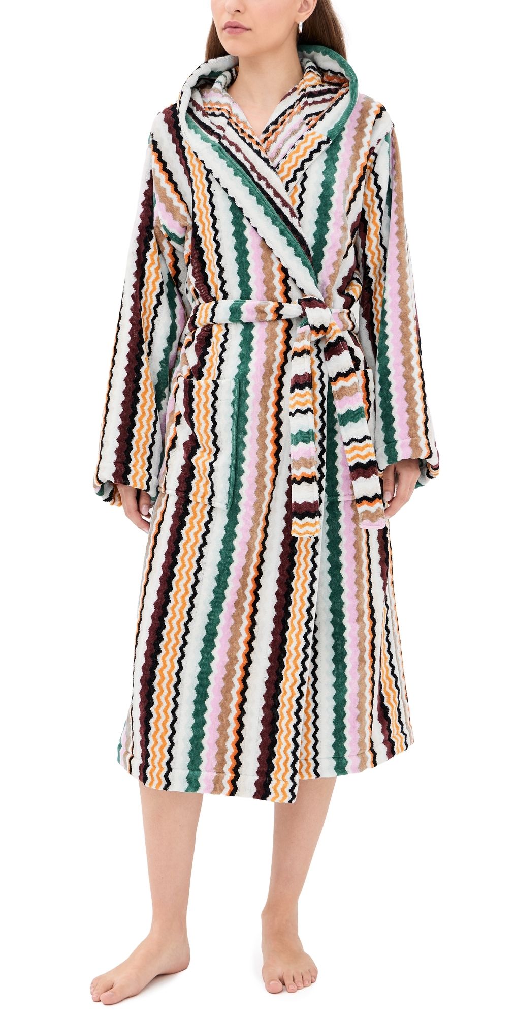 Missoni Aura Hooded Bathrobe Multicolor S