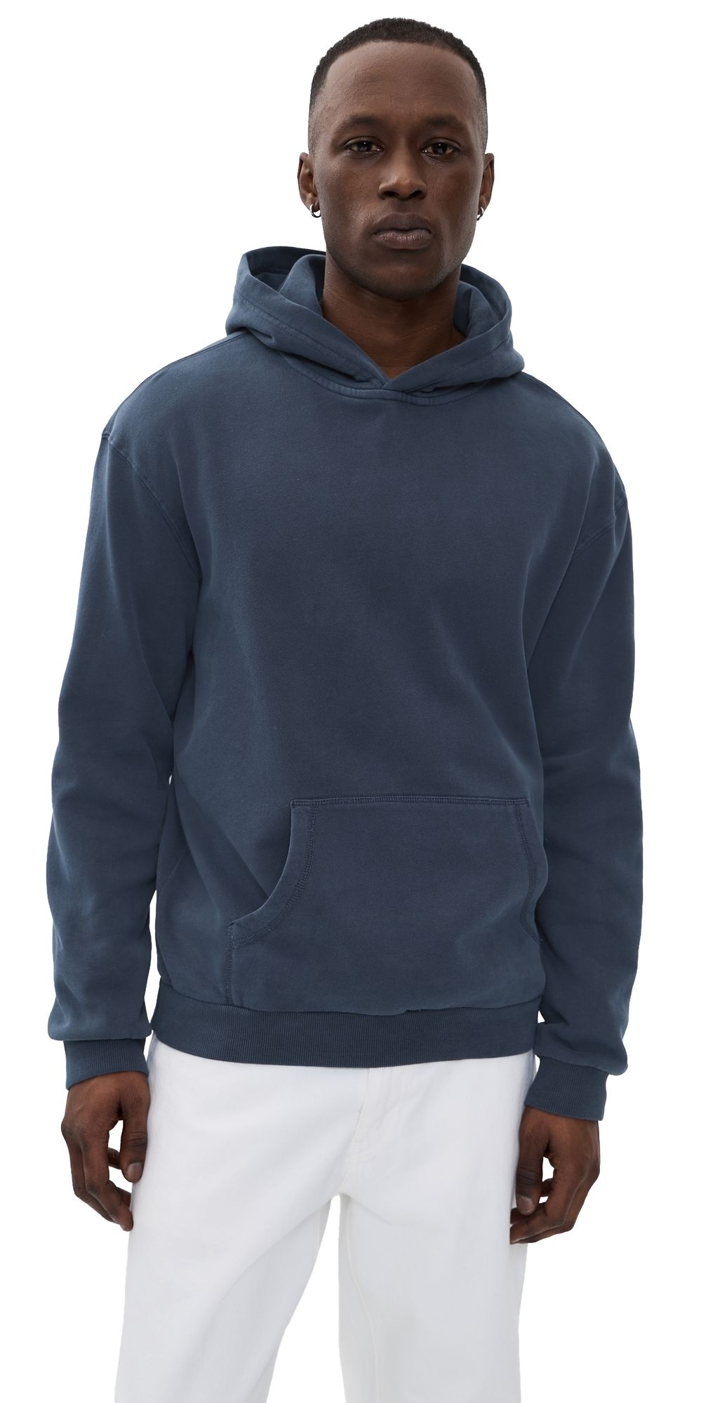 Marine Layer Relaxed Cloud 9 Fleece Hoodie Mood Indigo L