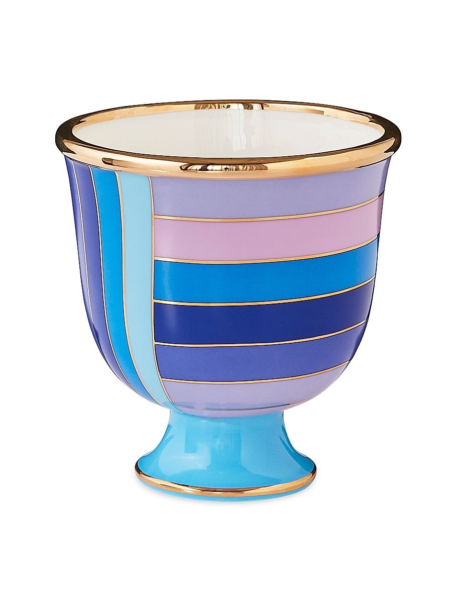 Scala Pedestal Bowl - Blue Purple