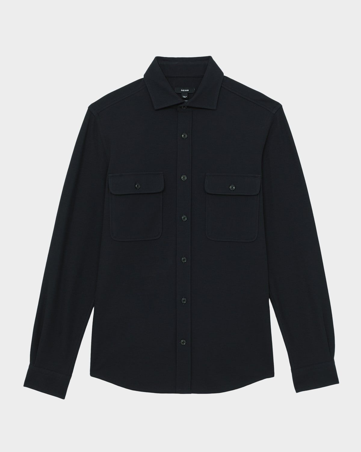 Men & apos;s Forsithe Textured Twin Pocket Cotton-Blend Overshirt