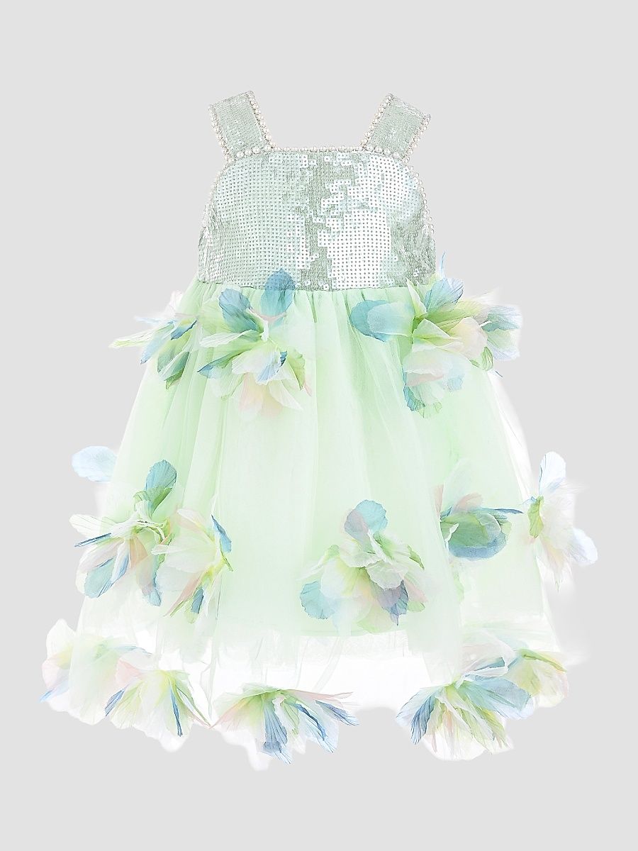 Little Girl's Sylvienne Dress - Green - Size 6